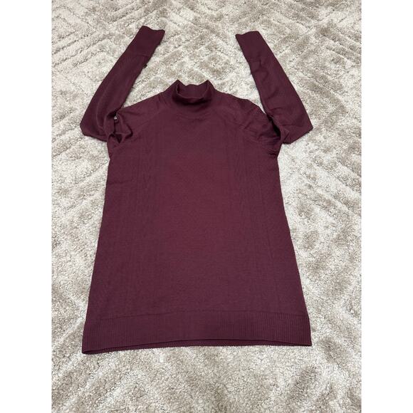 Lululemon Rest Less Mock Neck Dark Adobe Size 10 - Picture 3 of 8